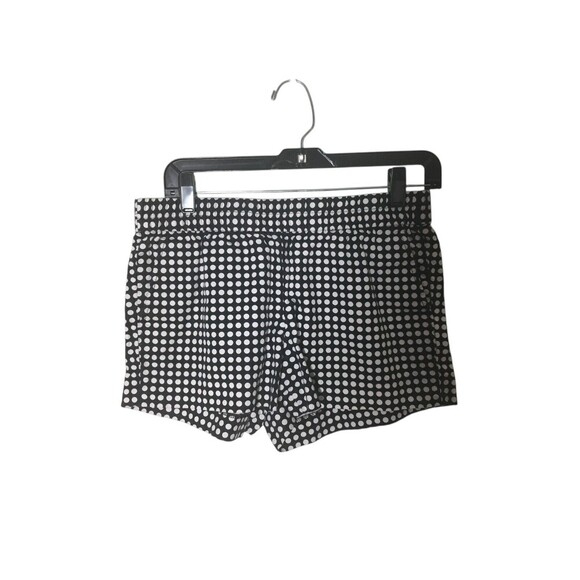 J Crew Shorts Women's Size 4 Black White Polka Dots Linen Blend - Picture 1 of 6